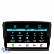 Dedicated Navigation suitable for Skoda Superb 2 (2008 - 2015), 2K, 4Gb RAM, 64Gb Storage, Android Auto, Carplay