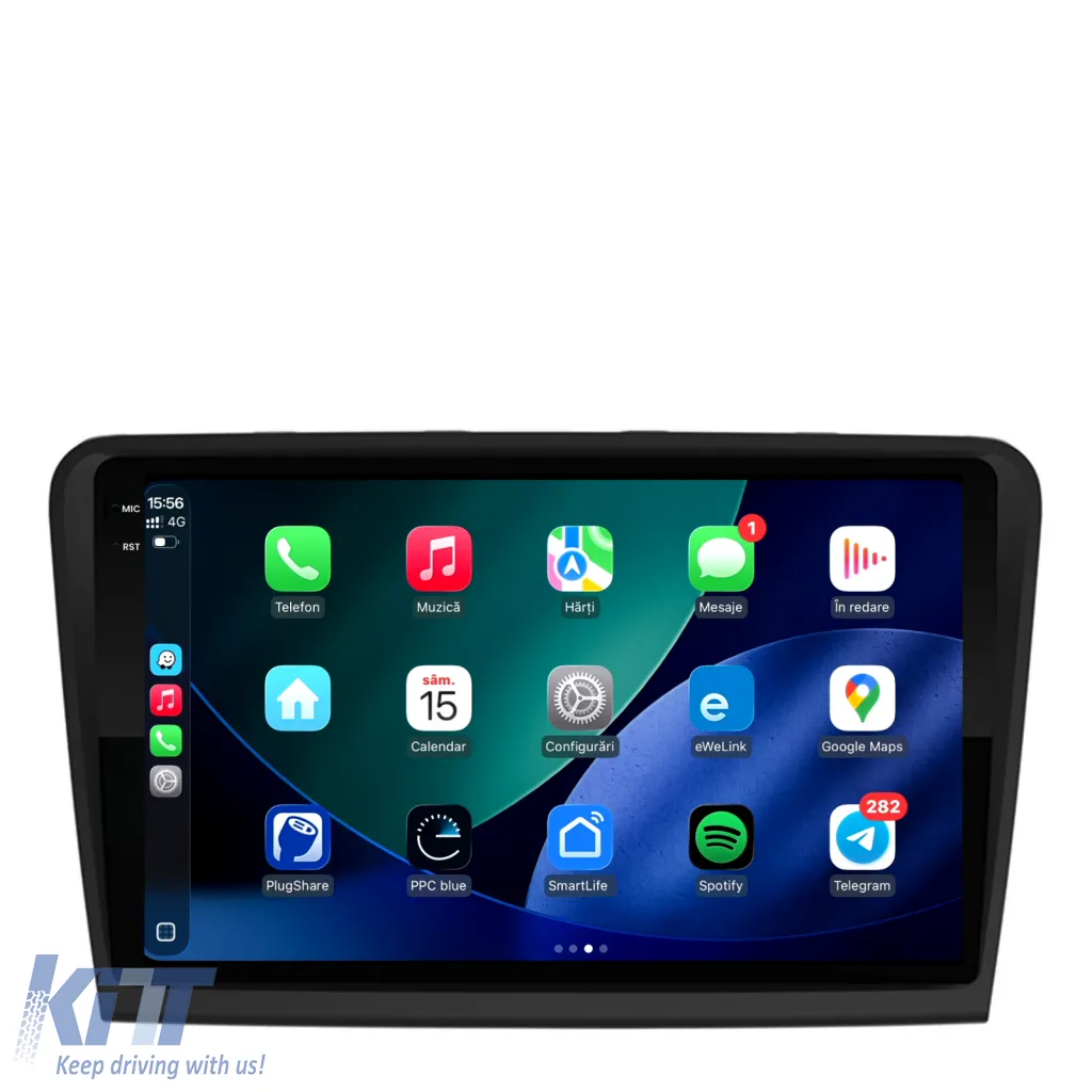Dedicated Navigation suitable for Skoda Superb 2 (2008 - 2015), 2K, 8GB RAM, 256GB Storage, Android Auto, Carplay