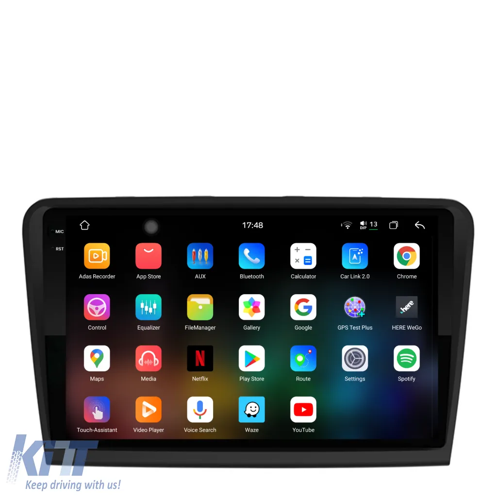 Dedicated Navigation suitable for Skoda Superb 2 (2008 - 2015), 2K, 12Gb RAM, 256Gb Storage, Android Auto, Carplay