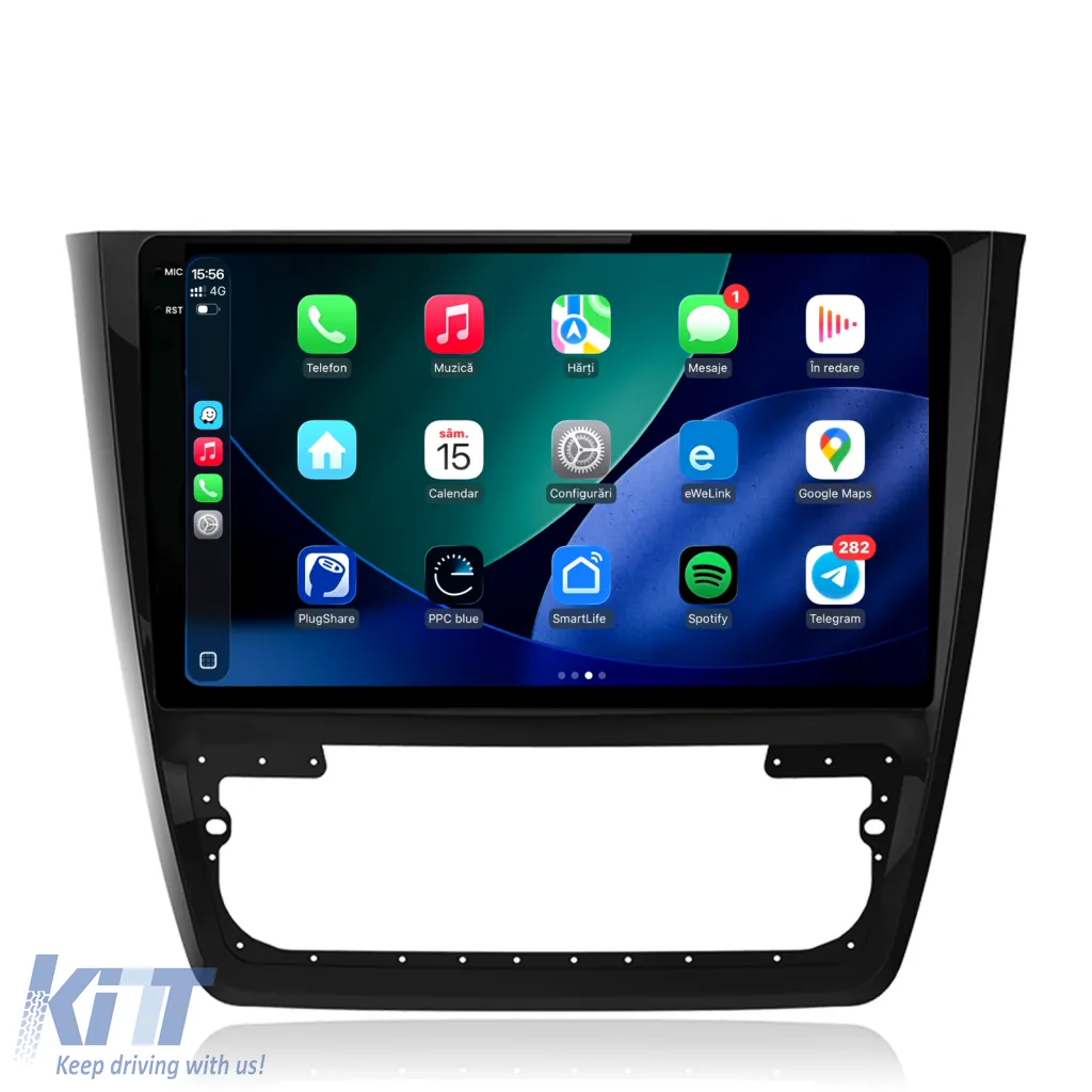Dedicated Navigation suitable for Skoda Yeti (2009 - 2012), 2K, 4Gb RAM, 64Gb Storage, Android Auto, Carplay