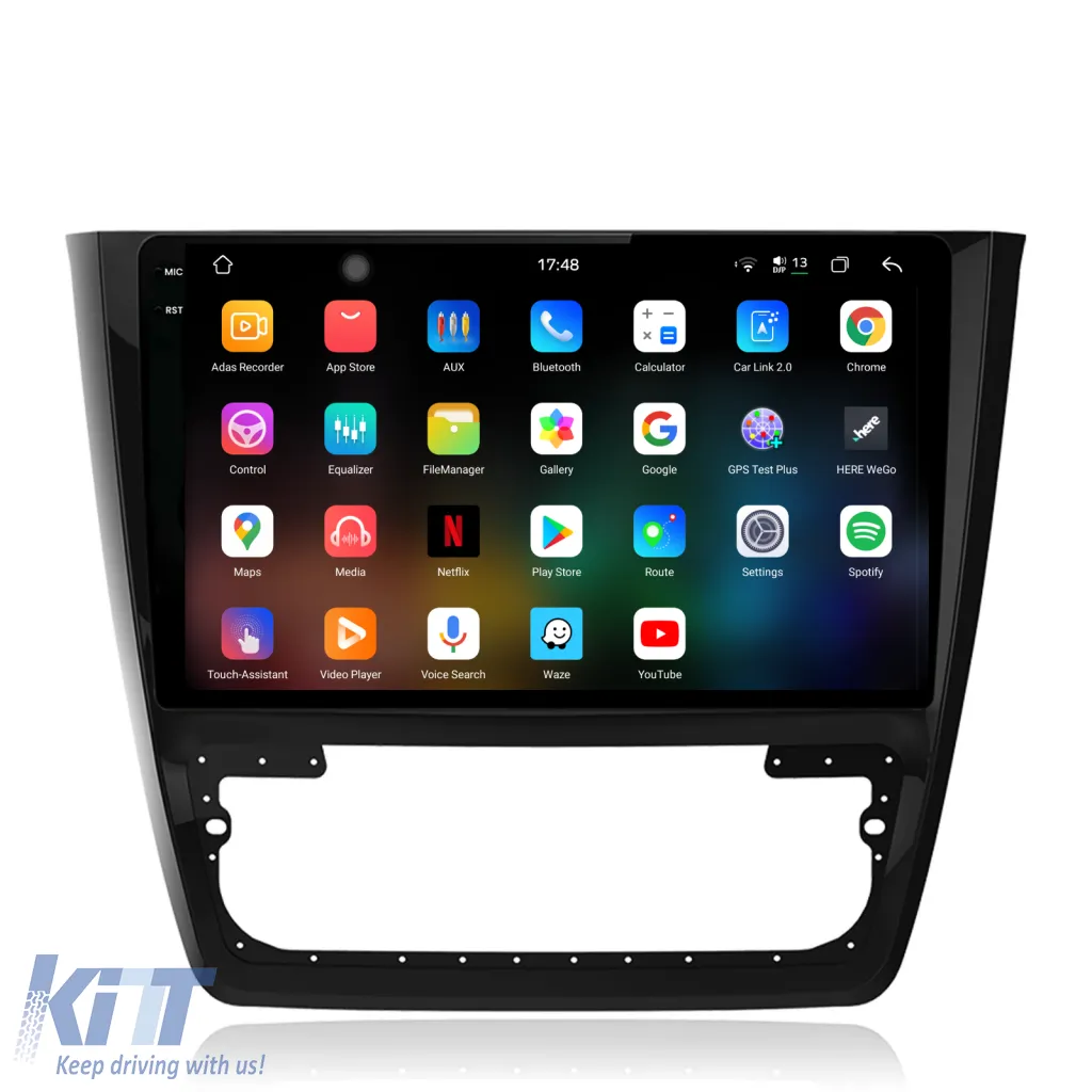 Dedicated Navigation suitable for Skoda Yeti (2009 - 2012), 2K, 12Gb RAM, 256Gb Storage, Android Auto, Carplay