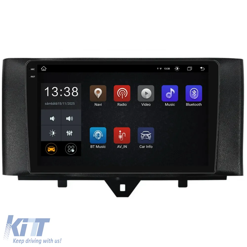 Dedicated Navigation suitable for Smart For Four (2010 - 2015), 2K, 4Gb RAM, 64Gb Storage, Android Auto, Carplay