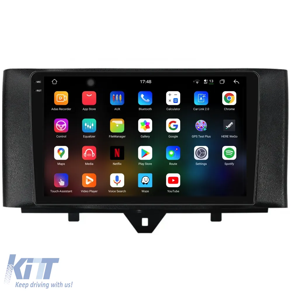 Dedicated Navigation suitable for Smart For Four (2010 - 2015), 2K, 12Gb RAM, 256Gb Storage, Android Auto, Carplay