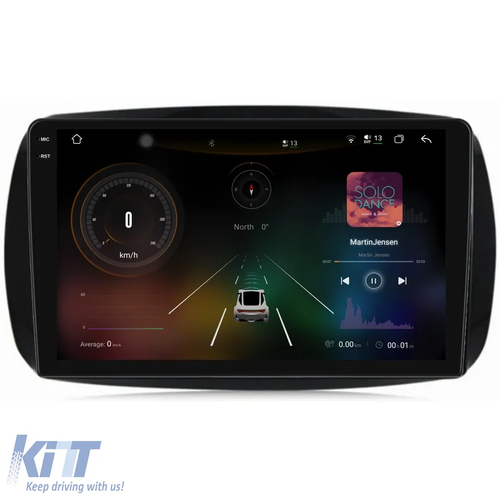 Dedicated Navigation suitable for Smart For Four (2016 - 2021), 2K, 12Gb RAM, 256Gb Storage, Android Auto, Carplay
