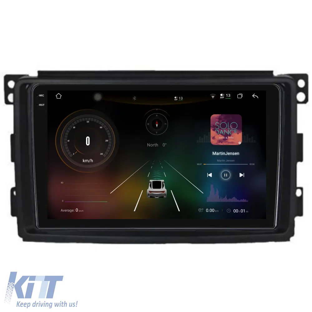 Dedicated Navigation suitable for Smart For Two (2005-2010) and Four (2005-2010), 2K, 12GB RAM, 256GB storage, Carplay
