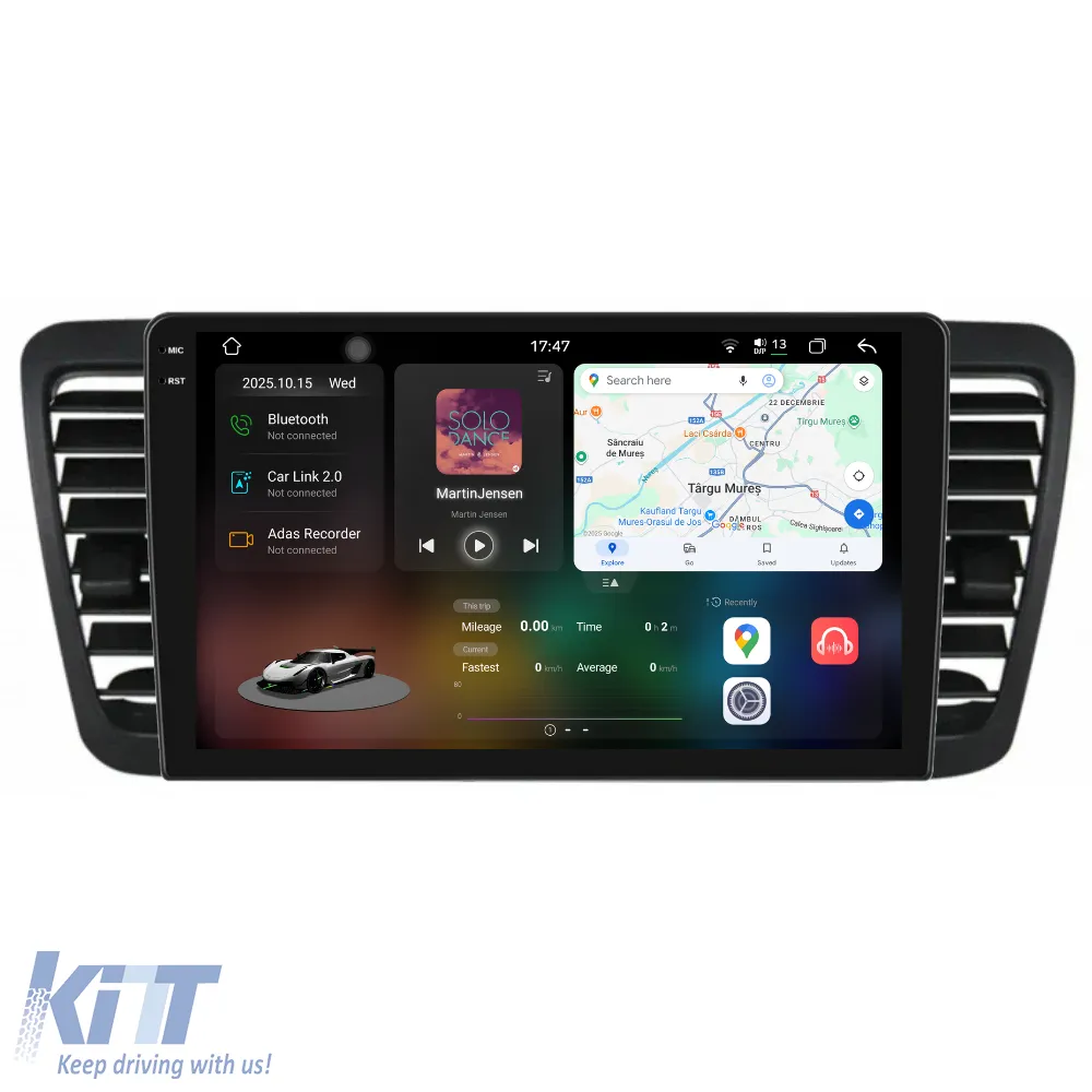Dedicated Navigation suitable for Subaru Legacy Outback (2004-2009), 2K, 12Gb RAM, 256Gb Storage, Android Auto, Carplay