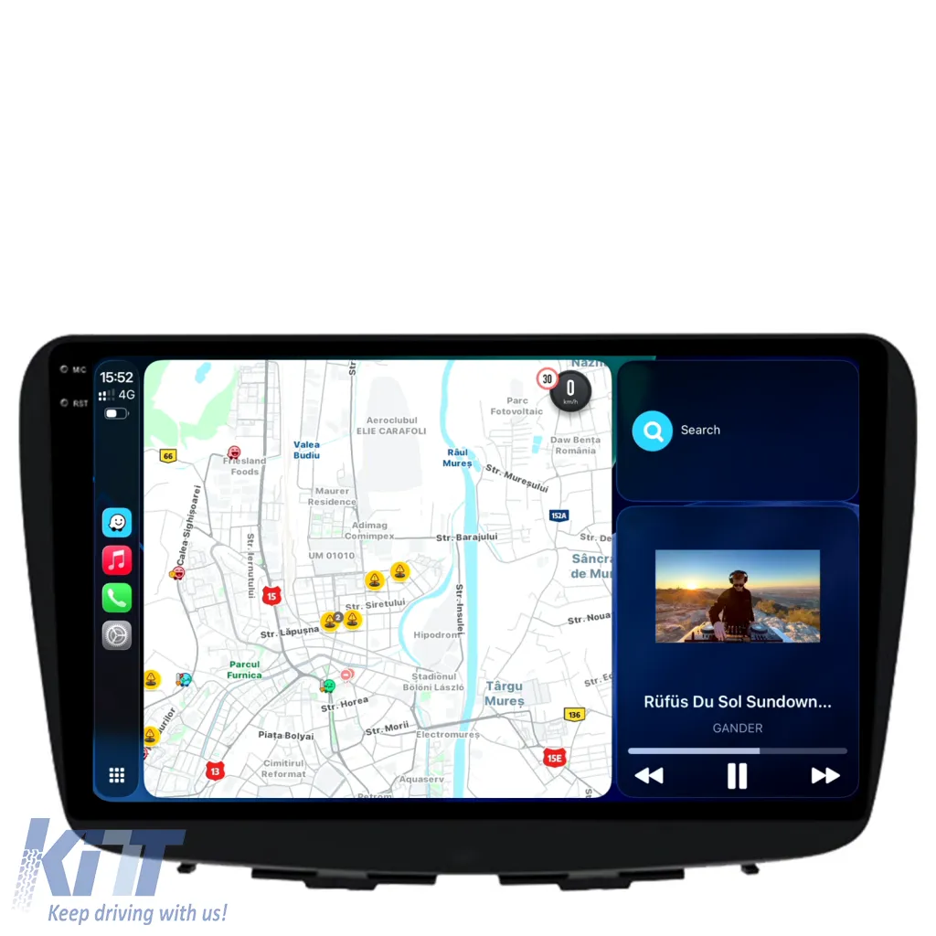 Dedicated Navigation suitable for Suzuki Balneo (2015 - 2025), 2K, 8Gb RAM, 256Gb Storage, Android Auto, Carplay