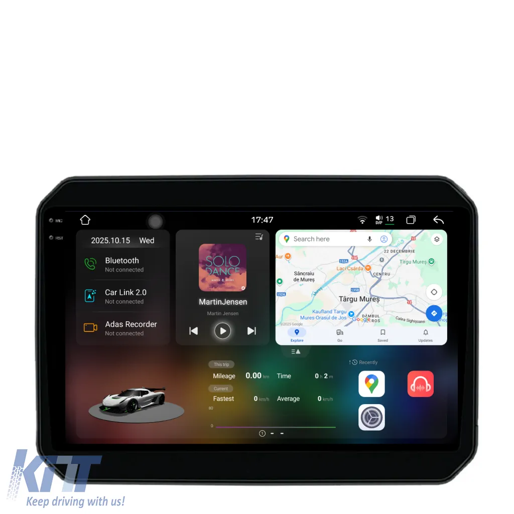 Dedicated Navigation suitable for Suzuki Ignis (2016 - 2025), 2K, 12Gb RAM, 256Gb Storage, Android Auto, Carplay