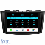 Dedicated Navigation suitable for Suzuki Swift (2003 - 2010), QuadCore, 9 Inch, 4Gb Ram, 64Gb Storage, Android Auto, Carplay