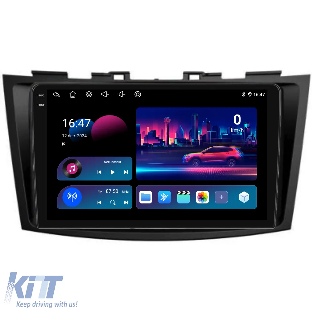 Dedicated Navigation suitable for Suzuki Swift (2003 - 2010), 9 Inch, 6Gb Ram, 128Gb Storage, Android Auto, Carplay