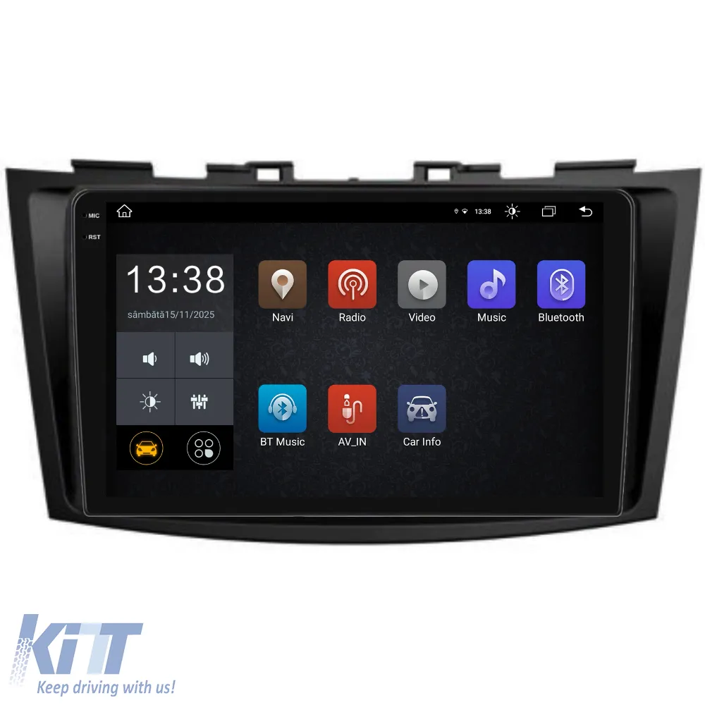 Dedicated Navigation suitable for Suzuki Swift (2003 - 2010), 9 Inch, 8Gb Ram, 256Gb Storage, Android Auto, Carplay