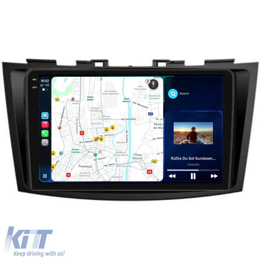 Dedicated Navigation suitable for Suzuki Swift (2003 - 2010), 2K, 12Gb RAM, 256Gb Storage, Android Auto, Carplay