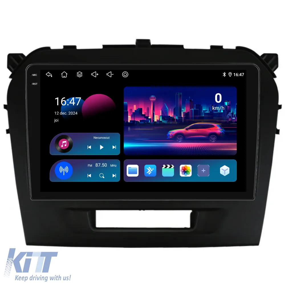 Dedicated Navigation suitable for Suzuki Vitara (2014-2019), QuadCore, 9 Inch, 4Gb RAM, 64Gb Storage, Android Auto, Carplay