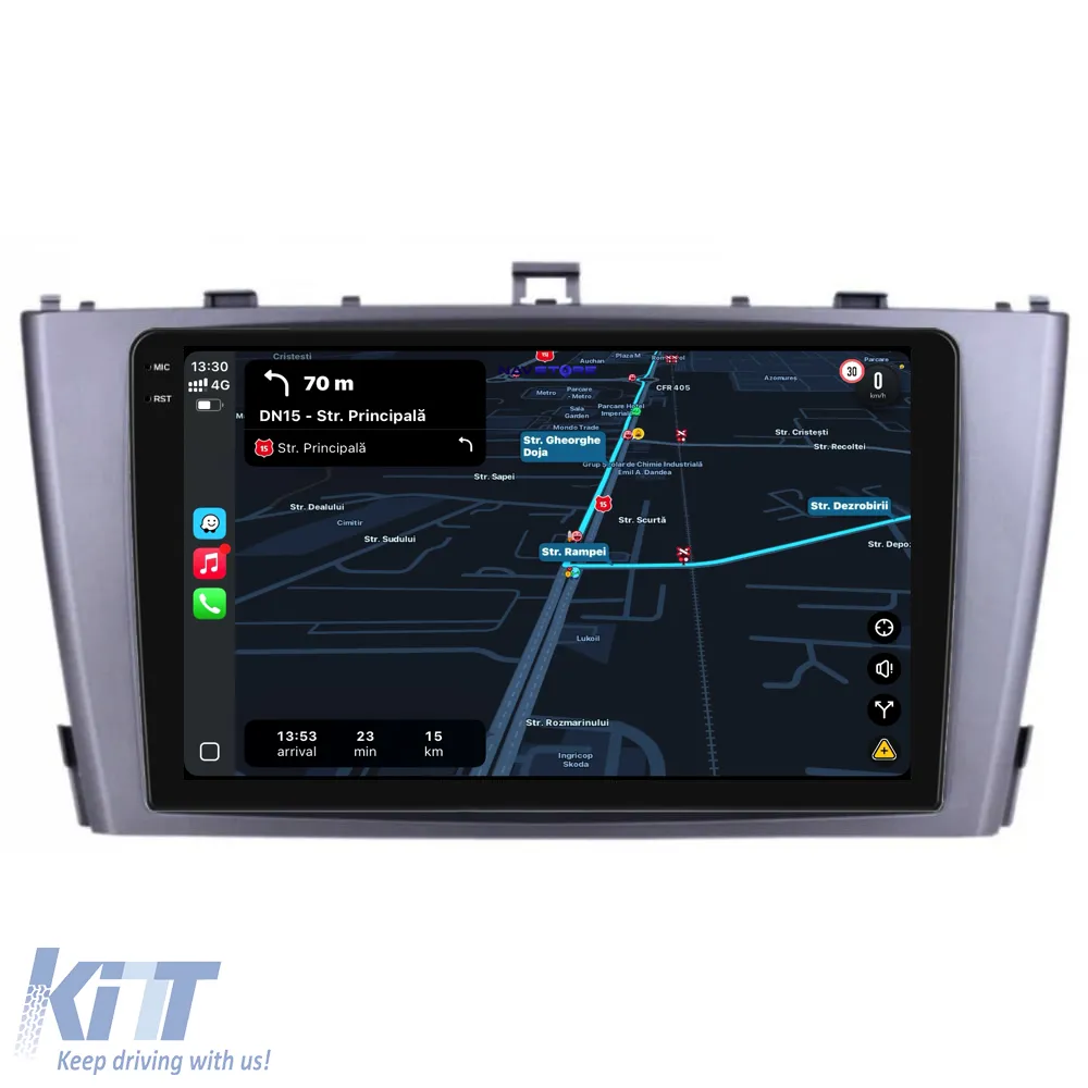 Dedicated Navigation suitable for Toyota Avensis (2008 - 2015), 2K, 4Gb RAM, 64Gb Storage, Android Auto, Carplay