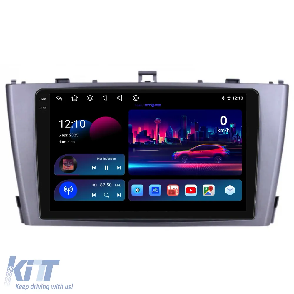 Dedicated Navigation suitable for Toyota Avensis (2008 - 2015), 2K, 4Gb RAM, 64Gb Storage, Android Auto, Carplay
