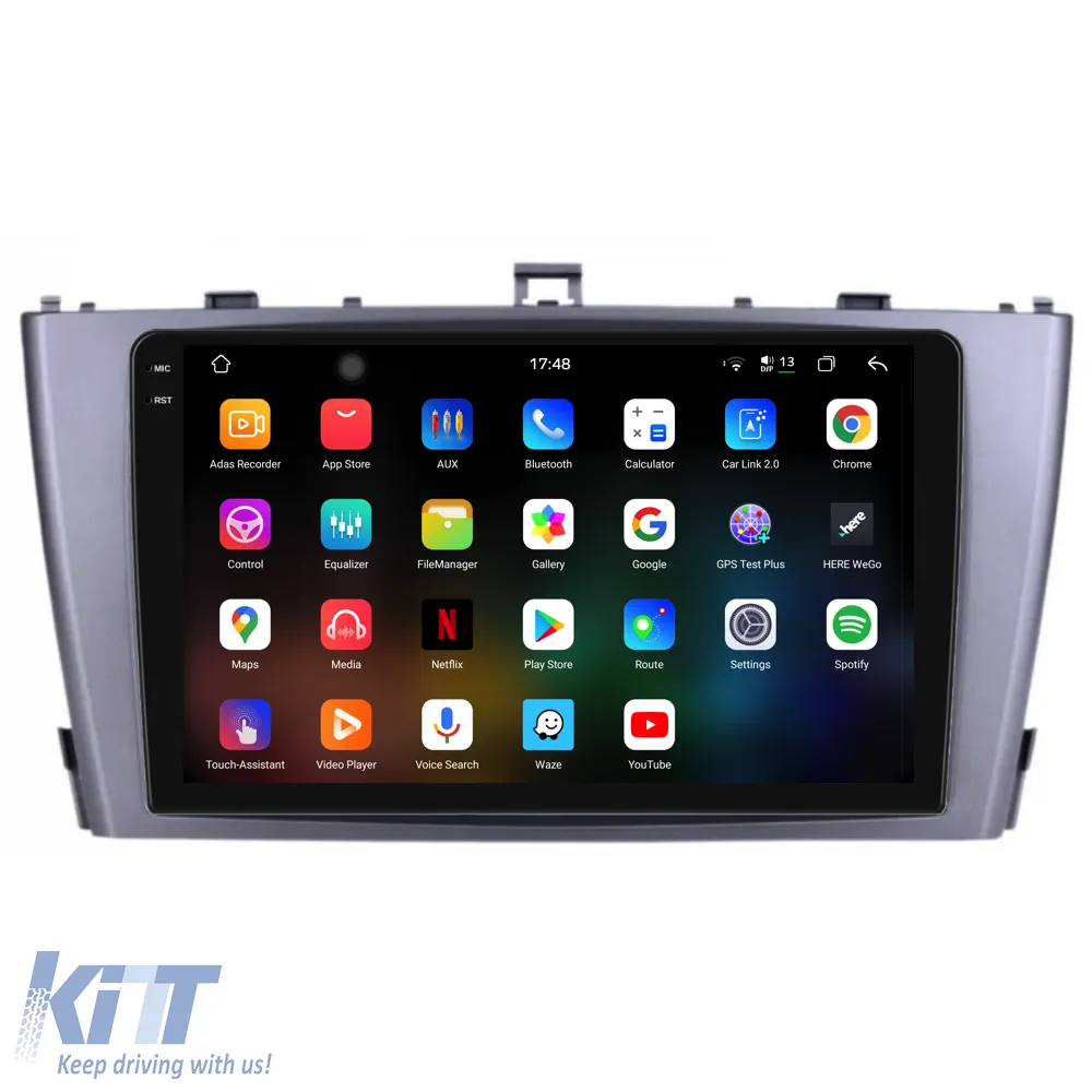 Dedicated Navigation suitable for Toyota Avensis (2008 - 2015), 2K, 12GB RAM, 256GB Storage, Android Auto, Carplay