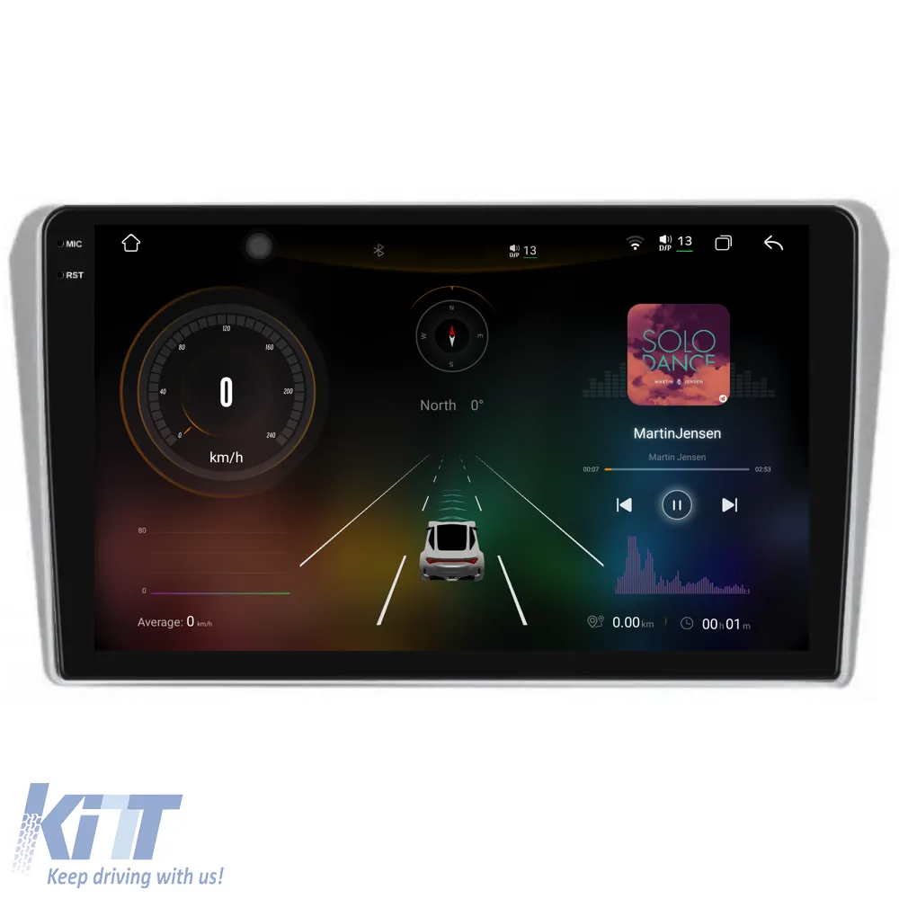 Dedicated Navigation suitable for Toyota Avensis (2002 - 2008), 2K, 12GB RAM, 256GB Storage, Android Auto, Carplay