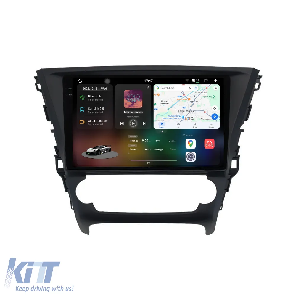 Dedicated Navigation suitable for Toyota Avensis (2008 - 2015), 2K, 12GB RAM, 256GB Storage, Android Auto, Carplay