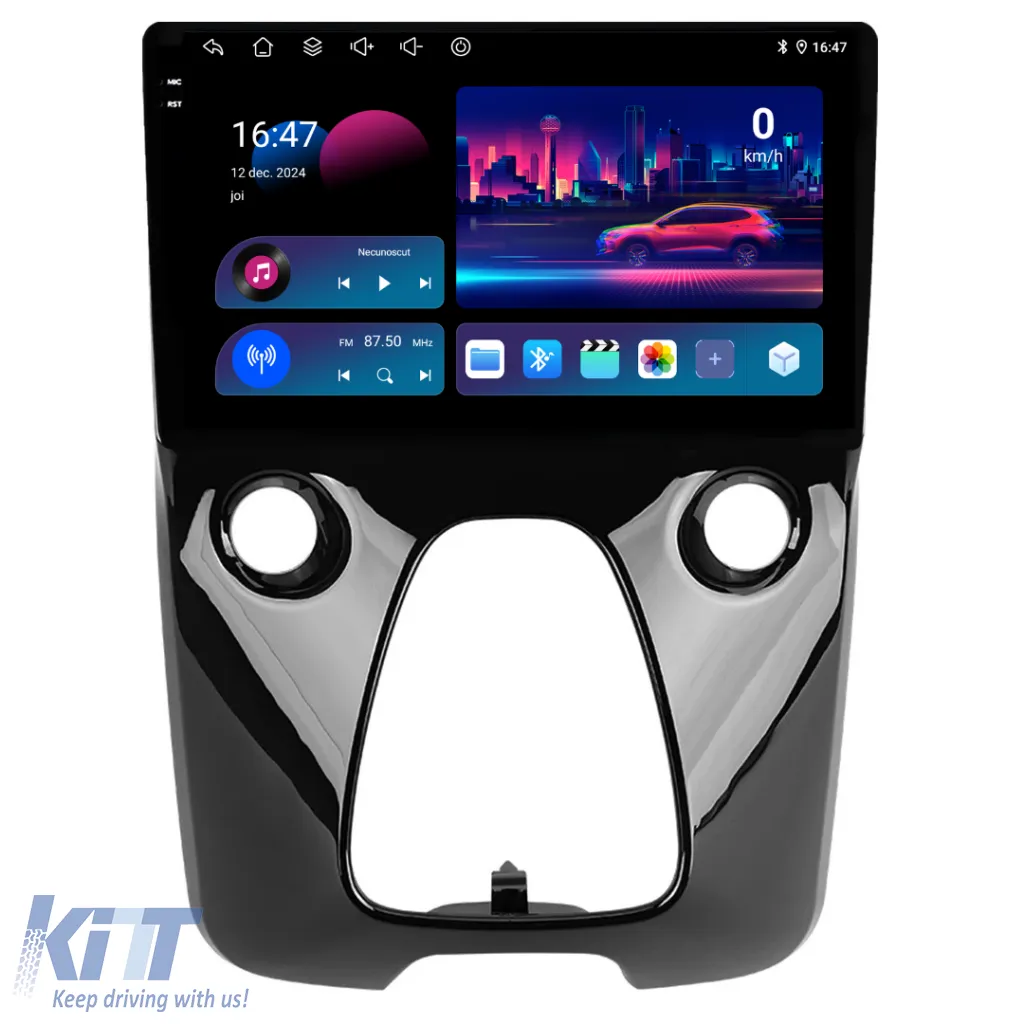 Dedicated Navigation suitable for Toyota Aygo (2014 - 2022), 9 Inch, 6Gb Ram, 128Gb Storage, Android Auto, Carplay
