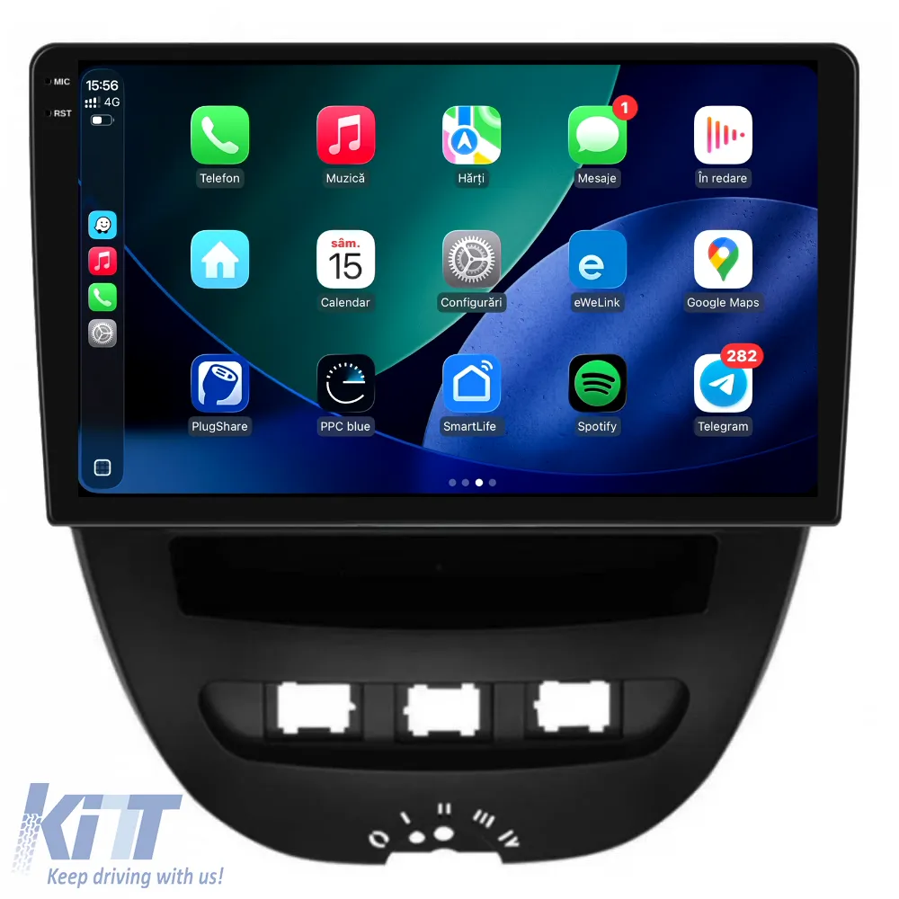 Dedicated Navigation suitable for Toyota Aygo (2005 - 2014), 2K, 8Gb RAM, 256Gb Storage, Android Auto, Carplay