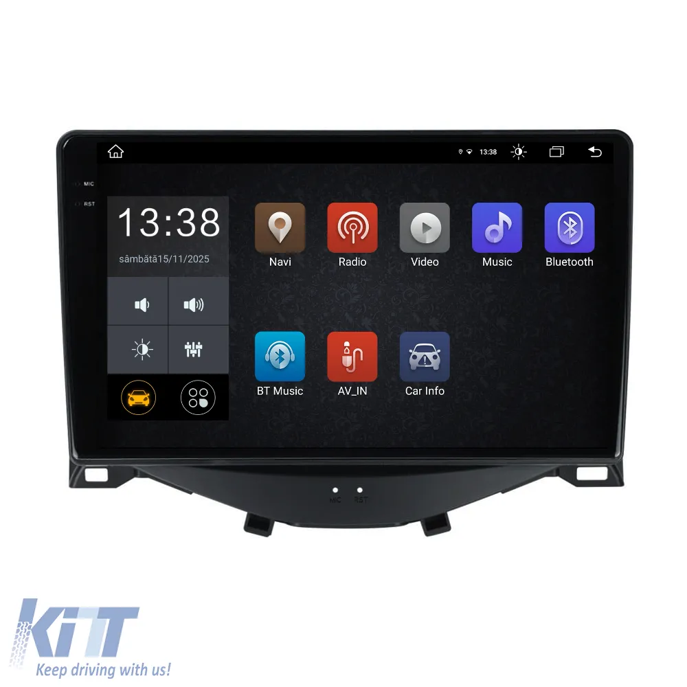 Dedicated Navigation suitable for Toyota Aygo (2014 - 2022), 2K, 8Gb RAM, 256Gb Storage, Android Auto, Carplay