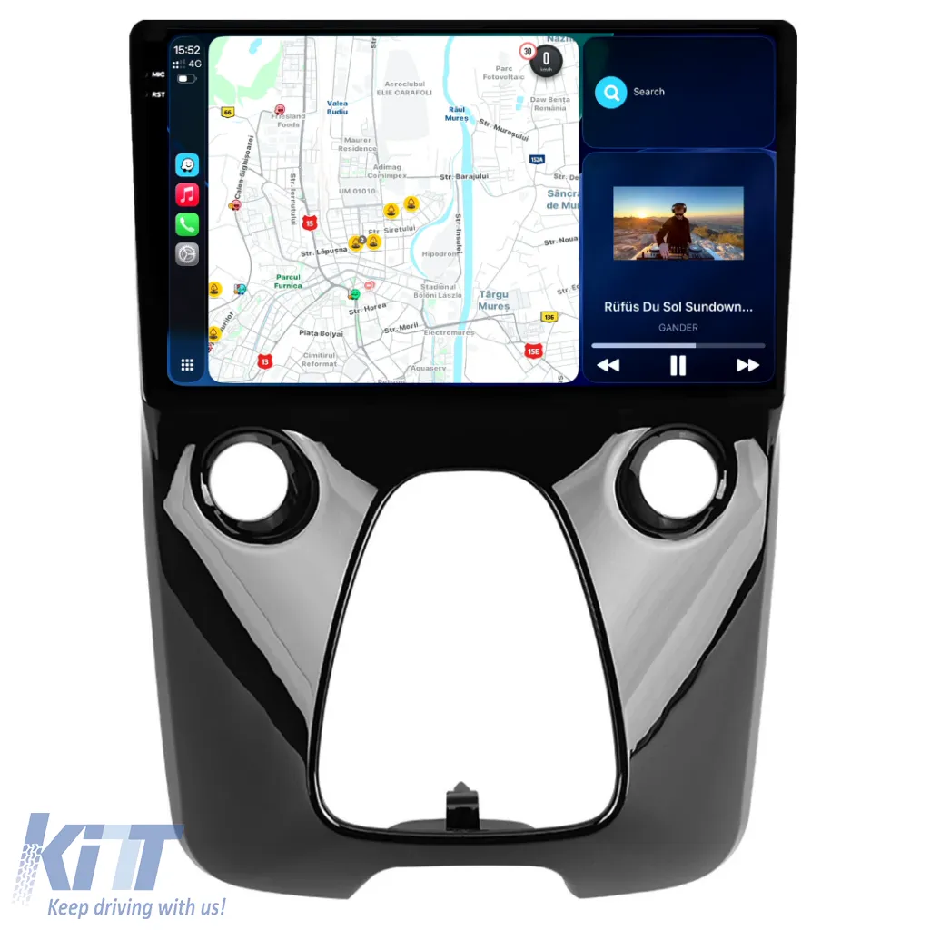 Dedicated Navigation suitable for Toyota Aygo (2014 - 2022), 2K, 12Gb RAM, 256Gb Storage, Android Auto, Carplay