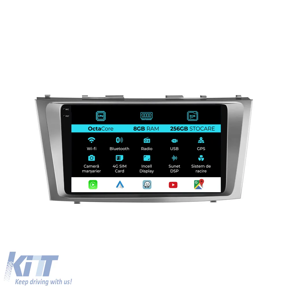 Dedicated Navigation suitable for Toyota Camry (2006 - 2011), 9 Inch, 8Gb RAM, 256Gb Storage, Android Auto, Carplay