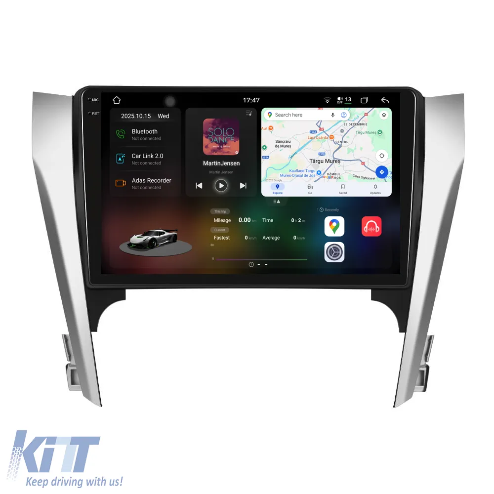 Dedicated Navigation suitable for Toyota Camry (2012 - 2014), 2K, 12Gb RAM, 256Gb Storage, Android Auto, Carplay