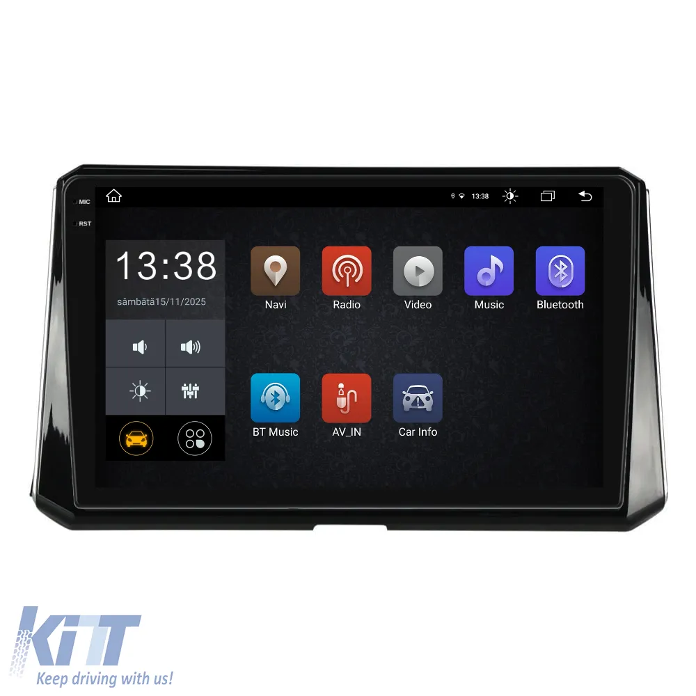 Dedicated Navigation suitable for Toyota Corolla (2013 - 2019), 2K, 8Gb RAM, 256Gb Storage, Android Auto, Carplay