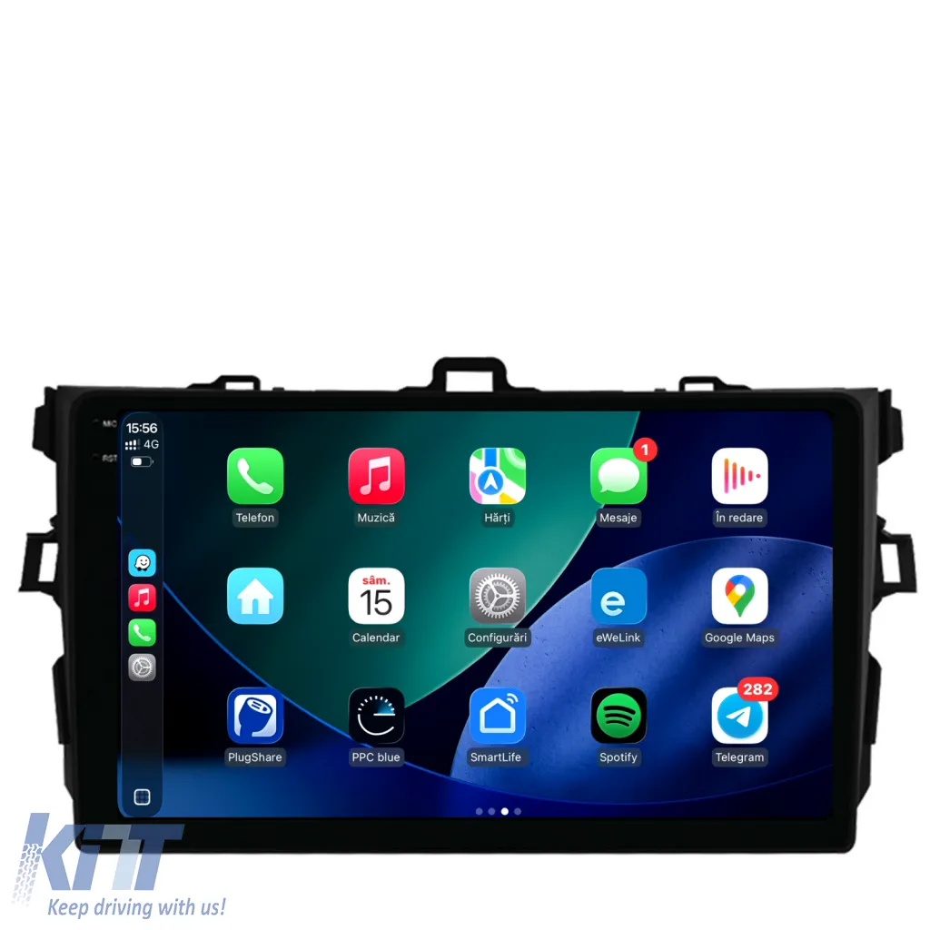 Dedicated Navigation suitable for Toyota Corolla (2006 - 2013), 2K, 4Gb RAM, 64Gb Storage, Android Auto, Carplay