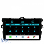 Dedicated Navigation suitable for Toyota Corolla (2006 - 2013), 2K, 8Gb RAM, 256Gb Storage, Android Auto, Carplay