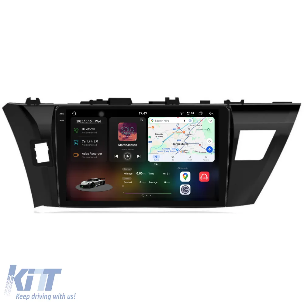Dedicated Navigation suitable for Toyota Corolla (2013 - 2019), 2K, 12Gb RAM, 256Gb Storage, Android Auto, Carplay