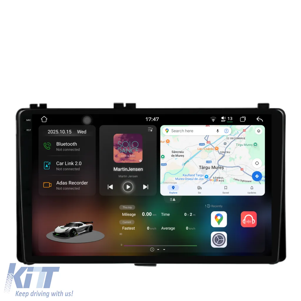 Dedicated Navigation suitable for Toyota Corolla (2013 - 2019), 2K, 12Gb RAM, 256Gb Storage, Android Auto, Carplay