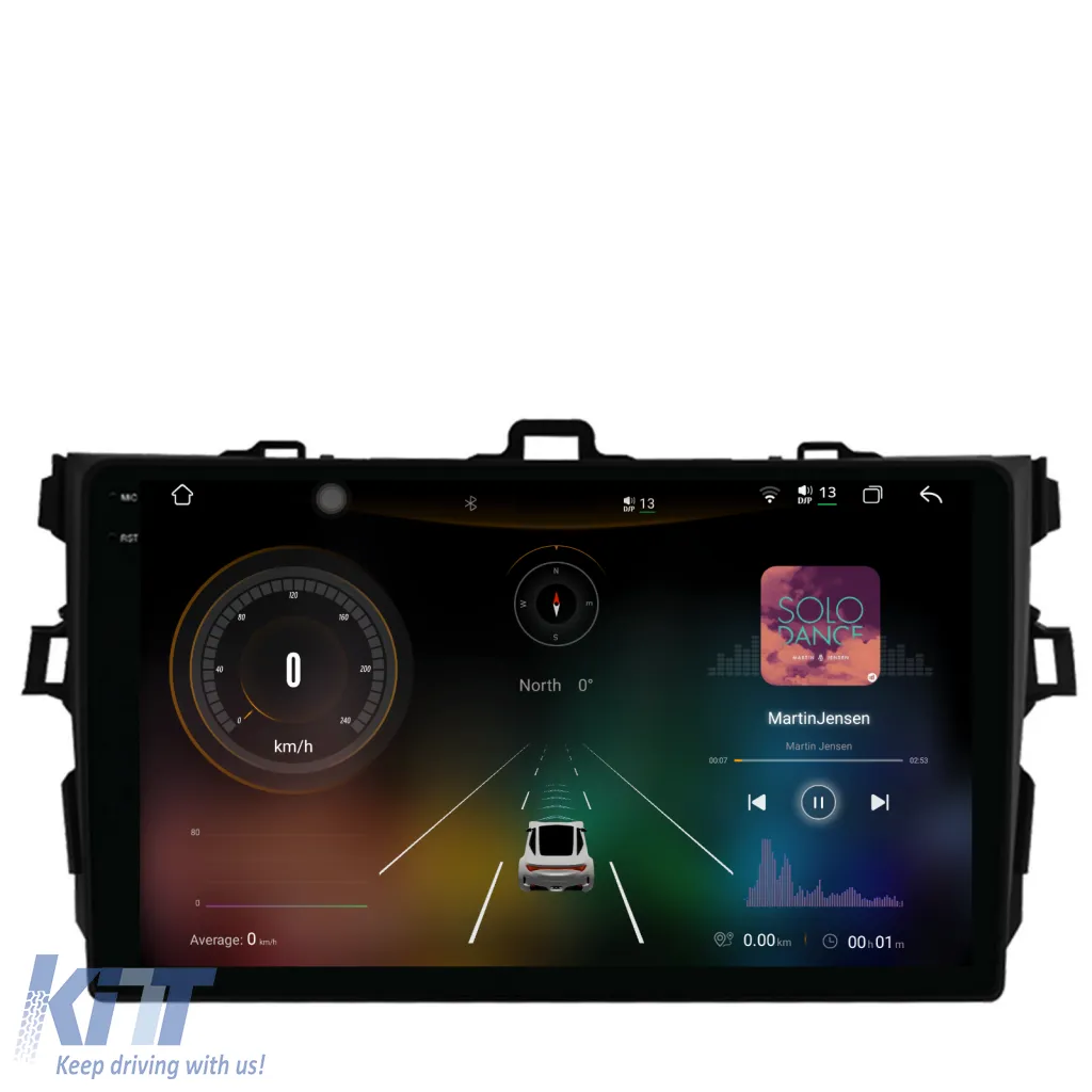 Dedicated Navigation suitable for Toyota Corolla (2006 - 2013), 2K, 12Gb RAM, 256Gb Storage, Android Auto, Carplay