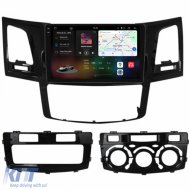Dedicated Navigation suitable for Toyota Hilux VII (2004 - 2015), 2K, 12Gb RAM, 256Gb Storage, Android Auto, Carplay