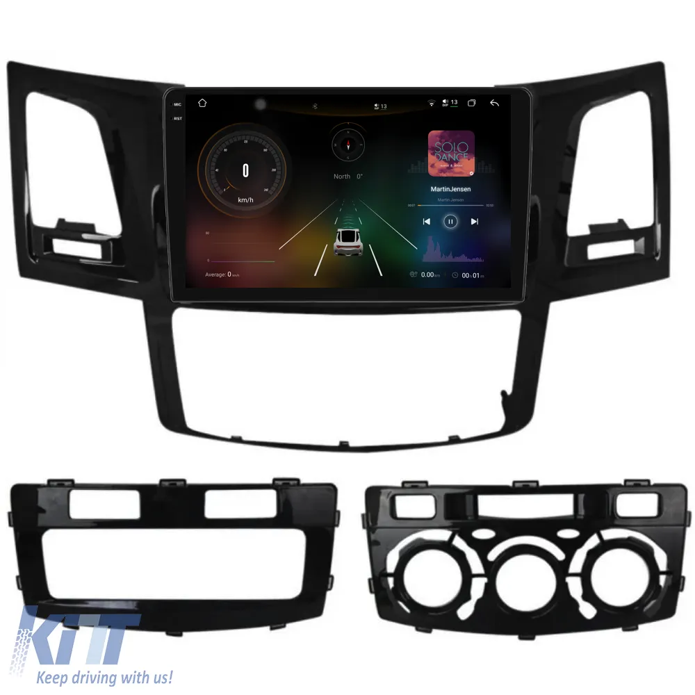 Dedicated Navigation suitable for Toyota Hilux VII (2004 - 2015), 2K, 12Gb RAM, 256Gb Storage, Android Auto, Carplay