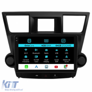Dedicated Navigation suitable for Toyota Kluger (2008 - 2014), 10 Inch, 4Gb RAM, 64Gb Storage, Android Auto, Carplay