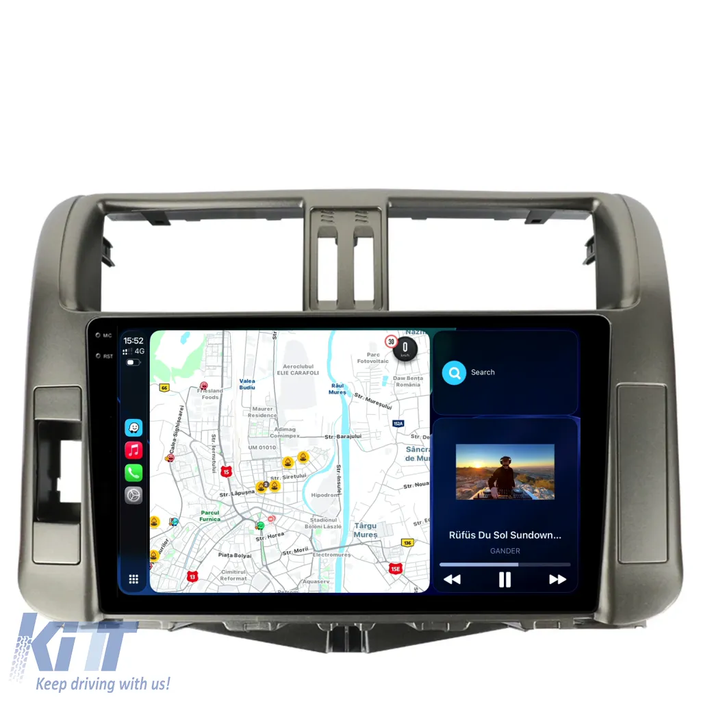 Dedicated Navigation suitable for Toyota Land Cruiser Prado J150 (2009 - 2013), 9 Inch, 2Gb Ram, 32Gb Storage, Android Auto, Carplay