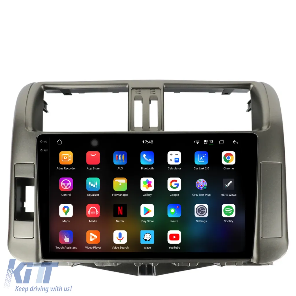 Dedicated Navigation suitable for Toyota Land Cruiser Prado J150 (2009 - 2013), 2K, 12Gb RAM, 256Gb Storage, Android Auto, Carplay