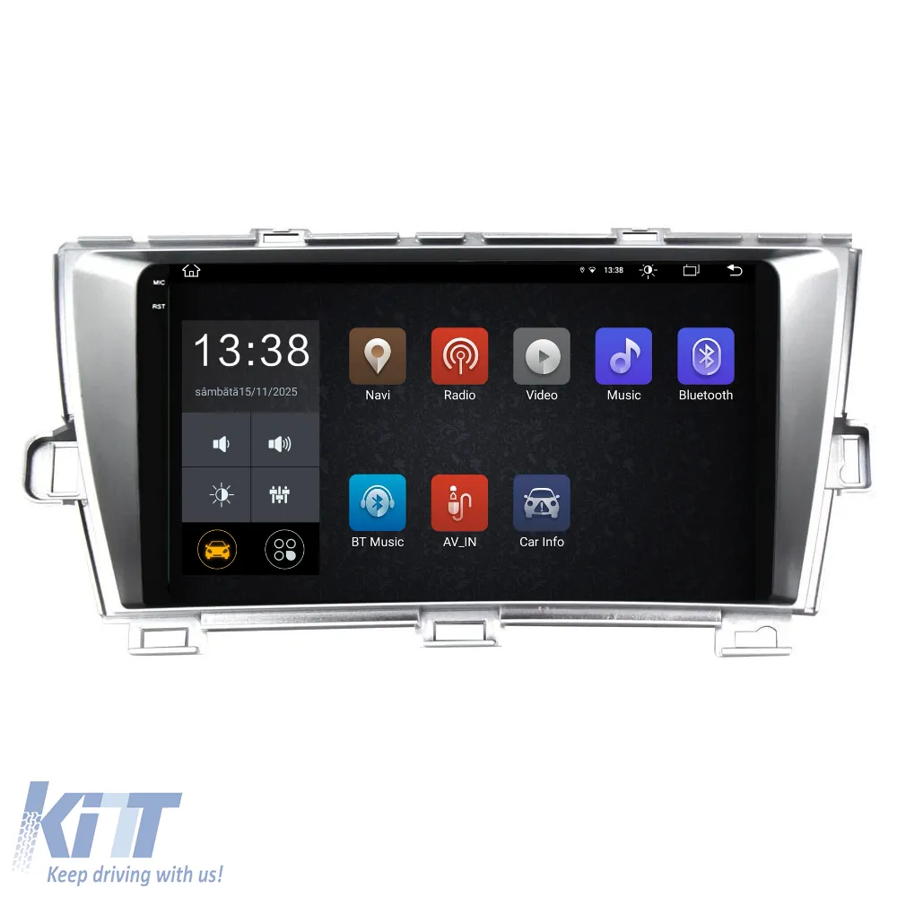 Dedicated Navigation suitable for Toyota Prius W3 (2009 - 2015), 2K, 4Gb RAM, 64Gb Storage, Android Auto, Carplay