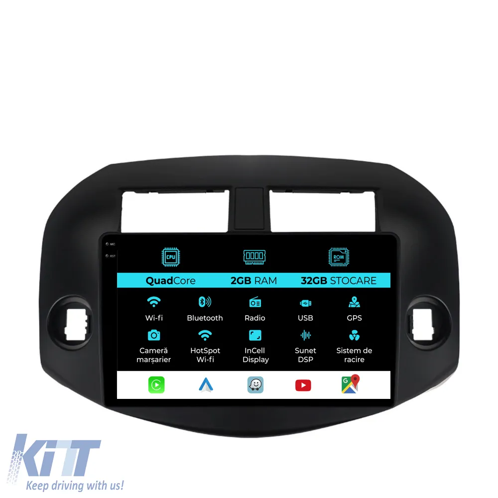Dedicated Navigation suitable for Toyota Rav 4 (2006 - 2013), 10 Inch, 2Gb Ram, 32Gb Storage, Android Auto, Carplay