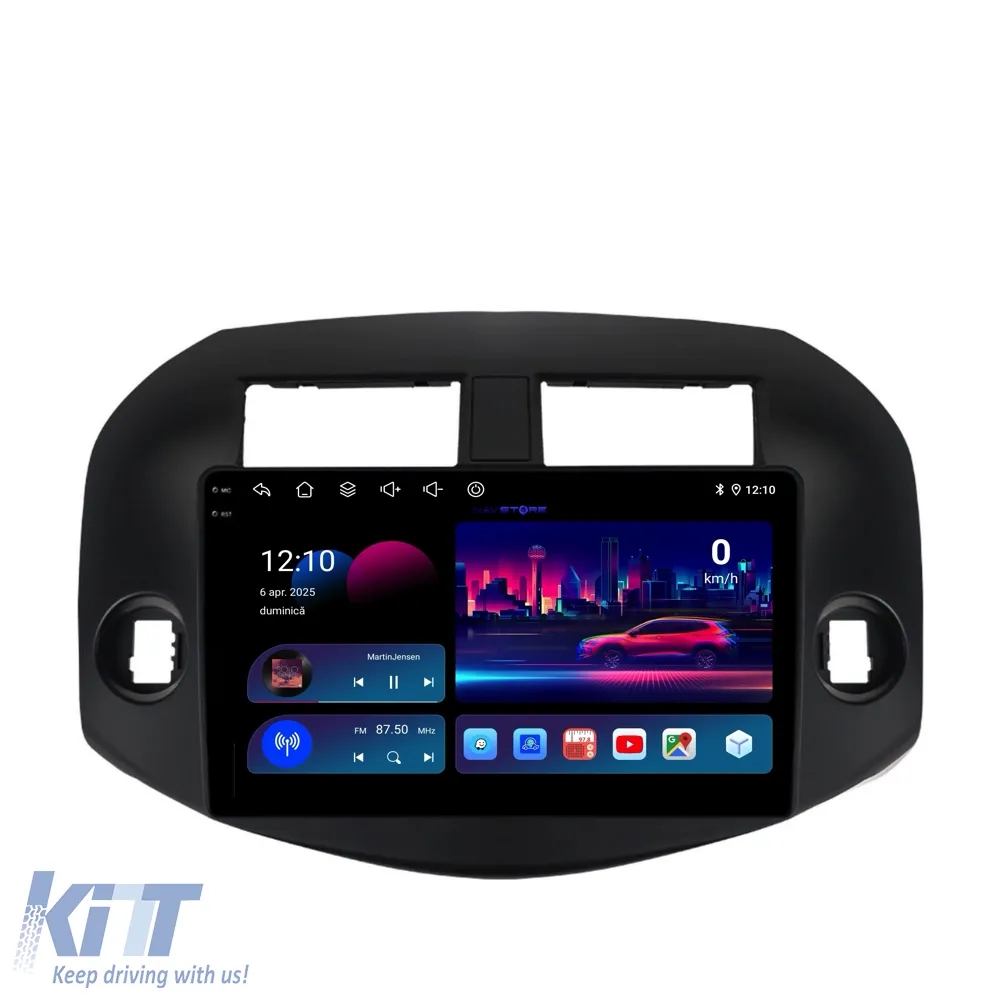 Dedicated Navigation suitable for Toyota Rav 4 (2006 - 2013), 2K, 4Gb RAM, 64Gb Storage, Android Auto, Carplay