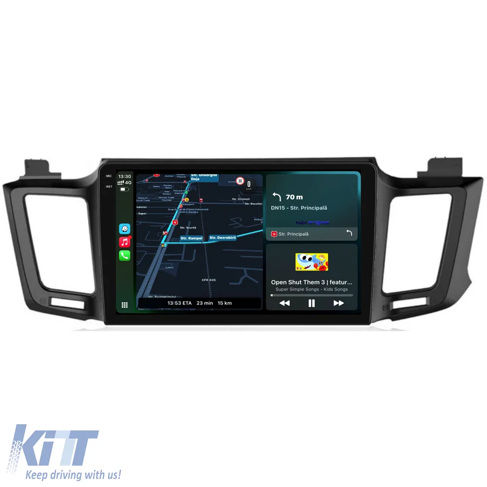 Dedicated Navigation suitable for Toyota Rav 4 (2006 - 2013), 2K, 4Gb RAM, 64Gb Storage, Android Auto, Carplay