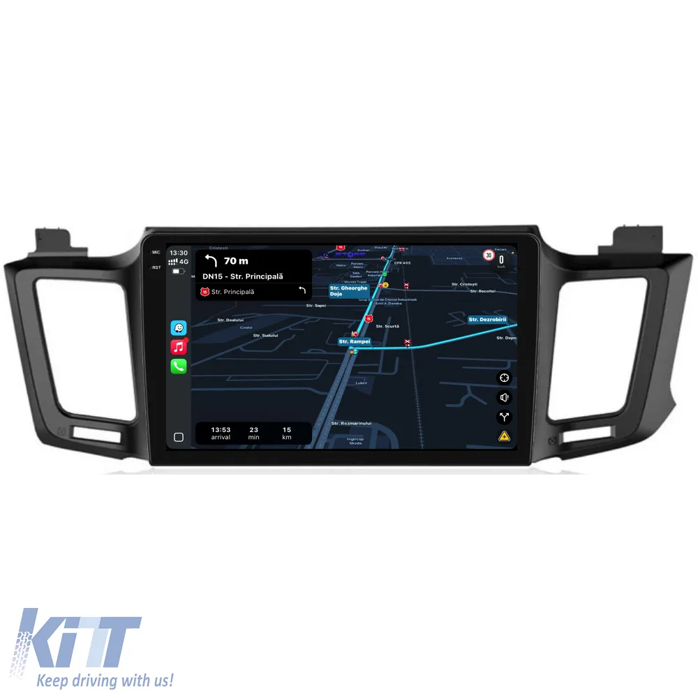 Dedicated Navigation suitable for Toyota Rav 4 (2006 - 2013), 2K, 4Gb RAM, 64Gb Storage, Android Auto, Carplay