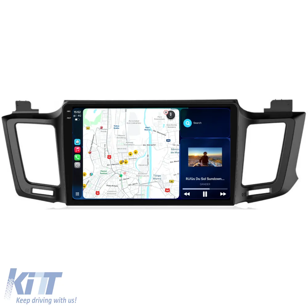 Dedicated Navigation suitable for Toyota Rav 4 (2006 - 2013), 2K, 8Gb RAM, 256Gb Storage, Android Auto, Carplay