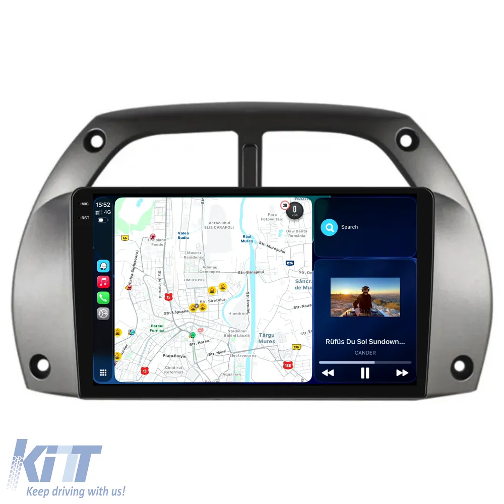 Dedicated Navigation suitable for Toyota Rav 4 (2000 - 2005), 2K, 4Gb RAM, 64Gb Storage, Android Auto, Carplay