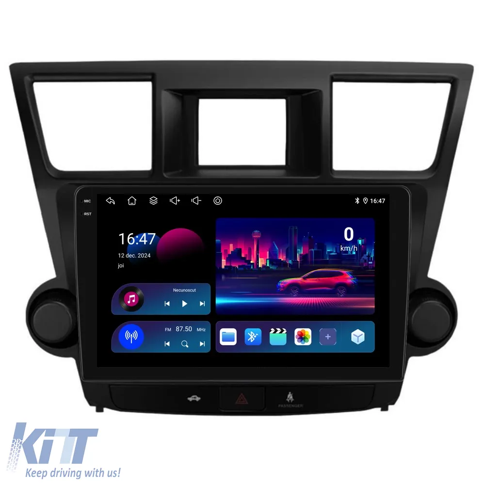 Dedicated Navigation suitable for Toyota Highlander (2008 - 2014), 10 Inch, 4Gb Ram, 64Gb Storage, Android Auto, Carplay