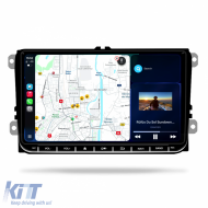 Dedicated Navigation suitable for Volkswagen, 9 Inch, 8GB RAM, 256GB storage, Carplay, Android Auto