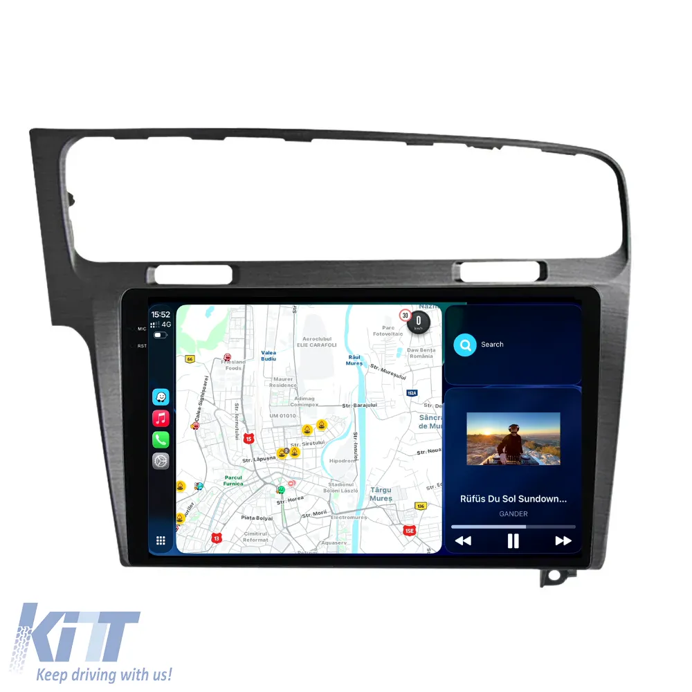 Dedicated Navigation suitable for Volkswagen Golf 7 (2013 - 2020), 2K, 12Gb RAM, 256Gb Storage, Android Auto, Carplay