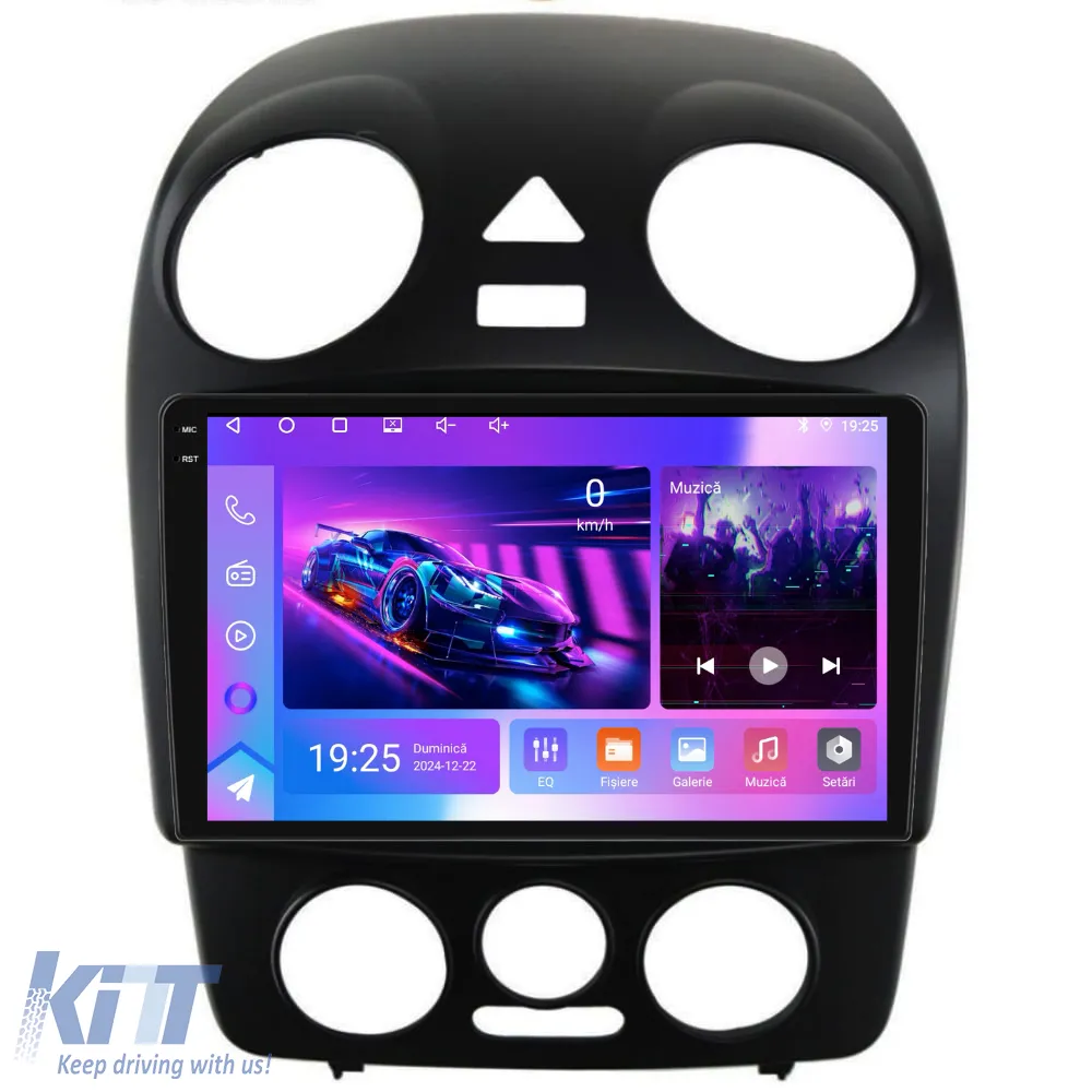 Dedicated Navigation suitable for Volkswagen New Beetle (2004 - 2011), QuadCore, 9 Inch, 4Gb Ram, 64Gb Storage, Android Auto, Carplay